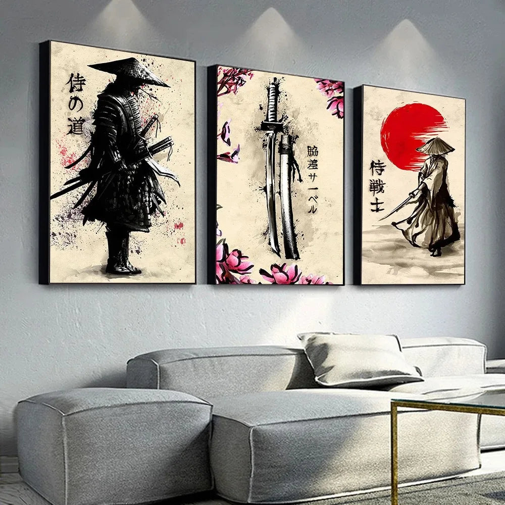 Japanese Samurai Wall Art