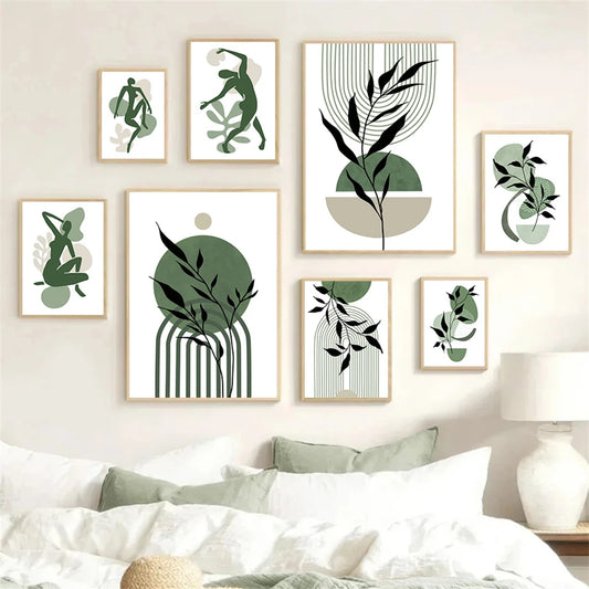 Leaves Minimalist Boho Wall Art