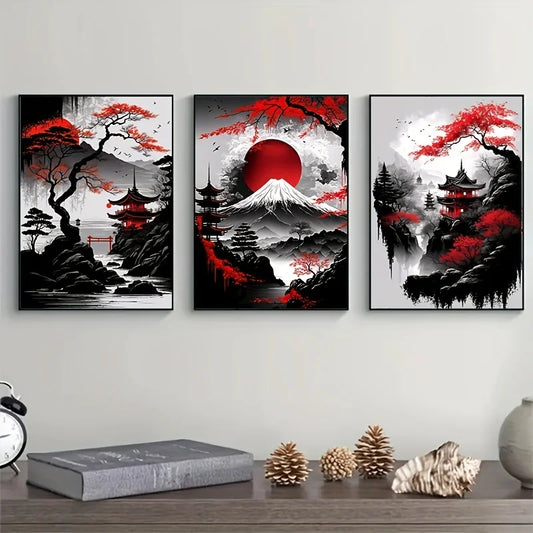 Mt Fuji Japanese Landscape Wall Art