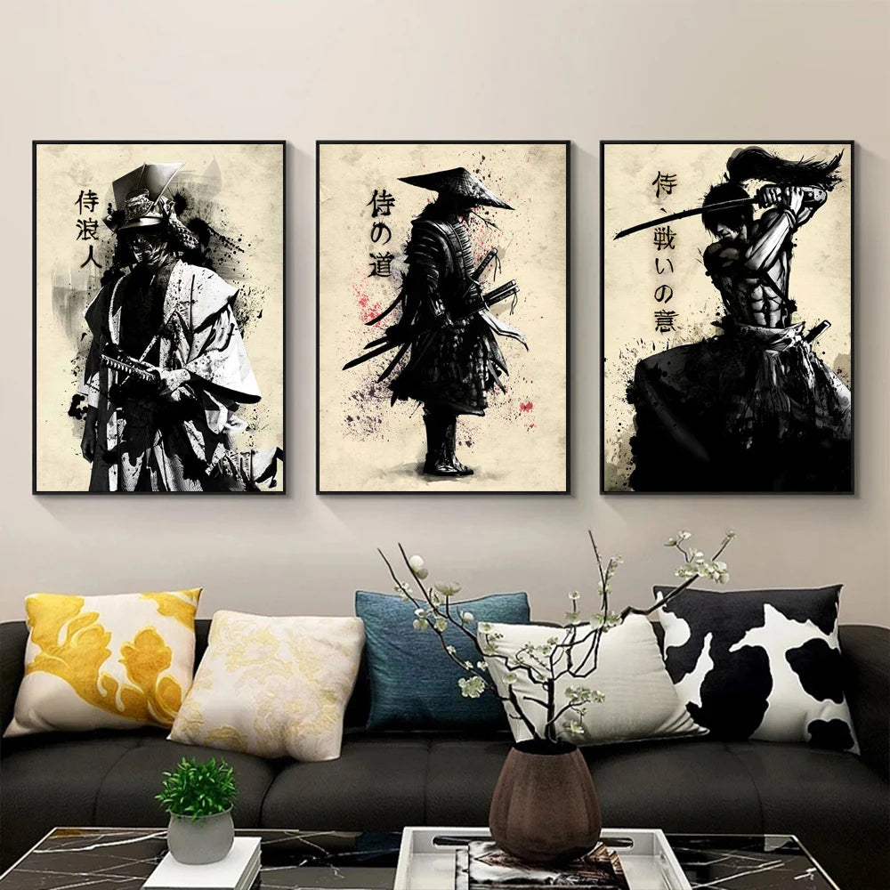 Japanese Samurai Wall Art