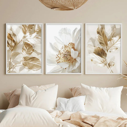 Neutral Flowers Wall Art