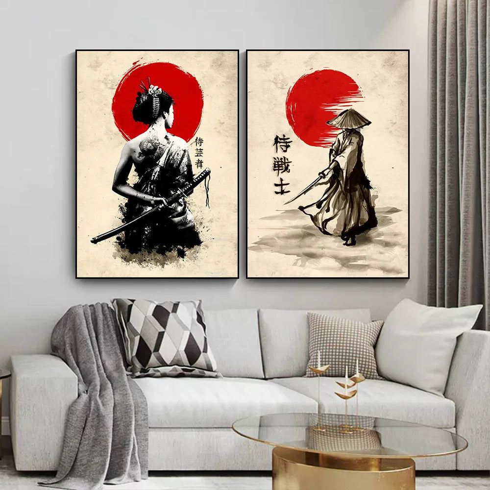 Japanese Samurai Wall Art