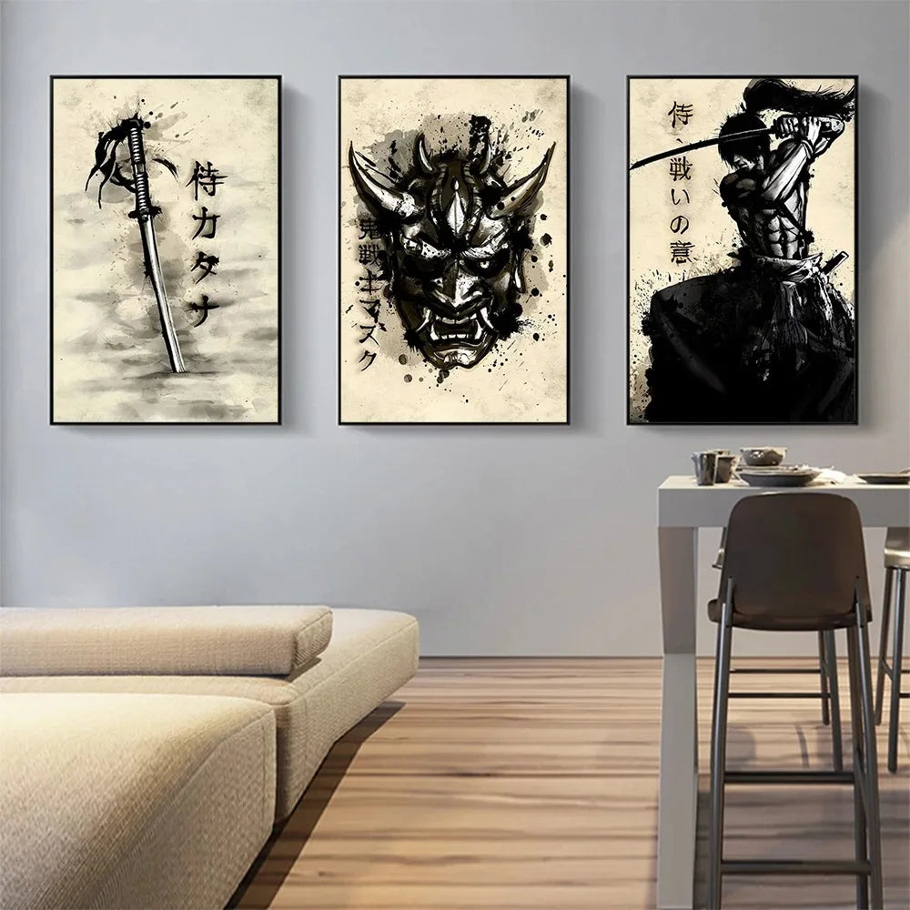 Japanese Samurai Wall Art